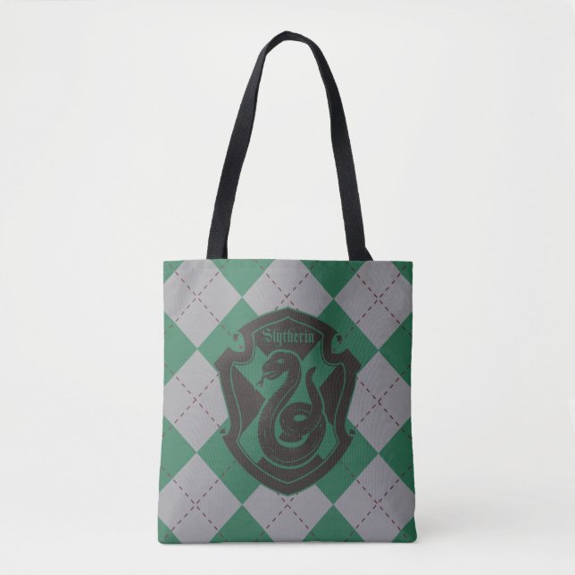 Harry Potter | Slytherin House Pride Wappen Tasche (Vorderseite)
