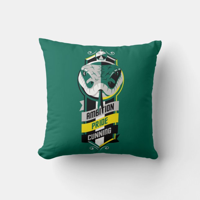 Harry Potter | SLYTHERIN™ House Tracks Sigil Kissen (Vorderseite)