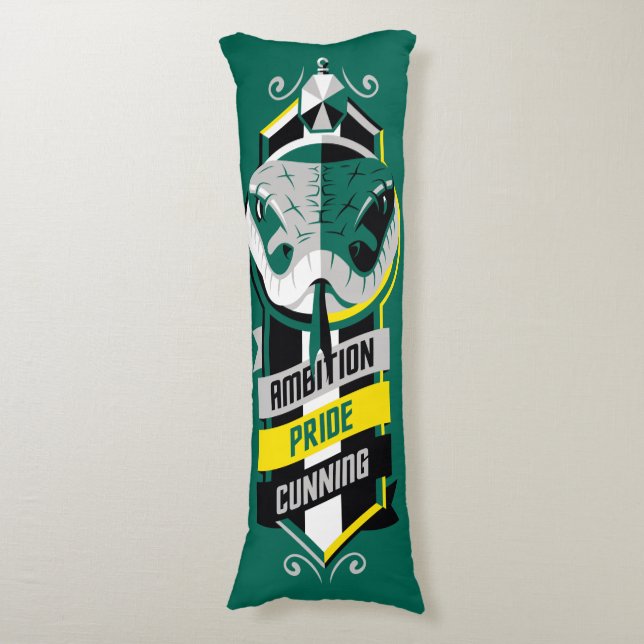 Harry Potter | SLYTHERIN™ House Tracks Sigil Seitenschläferkissen (Vorderseite Vertikal)