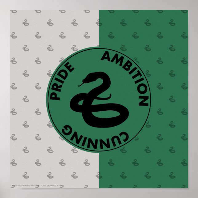 Harry Potter | SLYTHERIN™ House Traits Graphic Poster (Vorne)