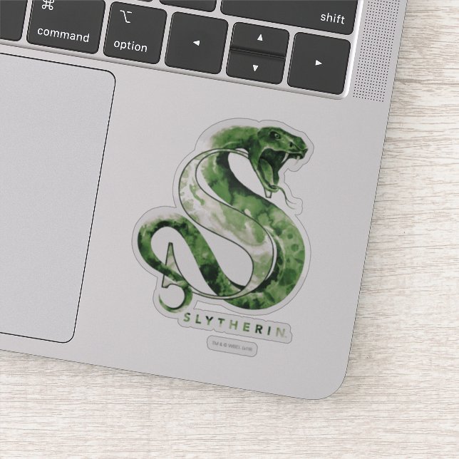 Harry Potter | SLYTHERIN™ Schlange Wasserfarbe Aufkleber (Detail)
