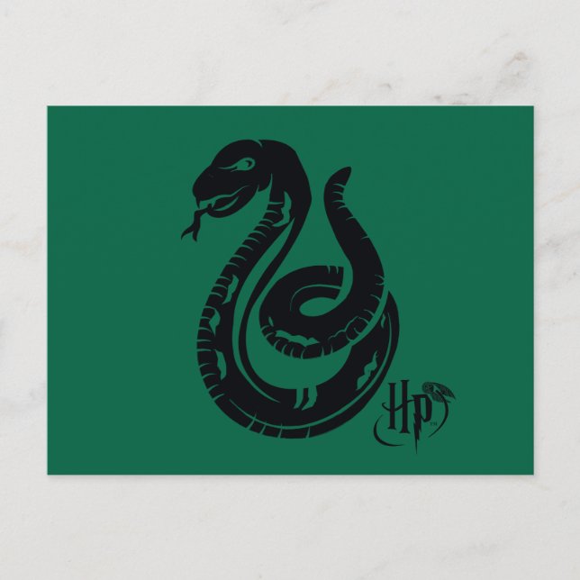 Harry Potter | Slytherin-Schlangensymbol Postkarte (Vorderseite)