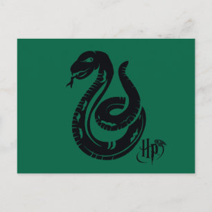 Harry Potter   Slytherin-Schlangensymbol Postkarte