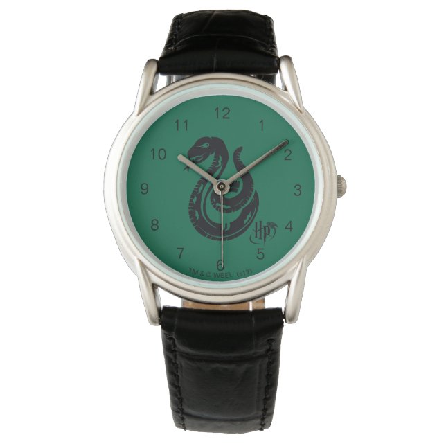 Harry Potter | Slytherin Snake Icon Armbanduhr (Vorderseite)
