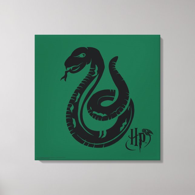Harry Potter | Slytherin Snake Icon Leinwanddruck (Vorderseite)