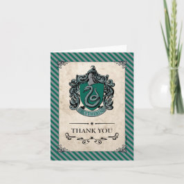 Harry Potter | Slytherin Vielen Dank Dankeskarte