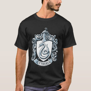 Harry Potter   Slytherin Wappen - Eisblau T-Shirt