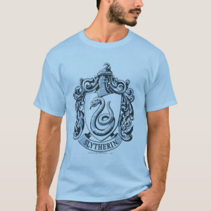 Harry Potter   Slytherin Wappen - Eisblau T-Shirt