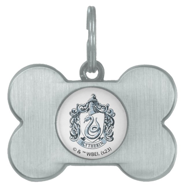 Harry Potter | Slytherin Wappen - Eisblau Tiermarke (Vorderseite)
