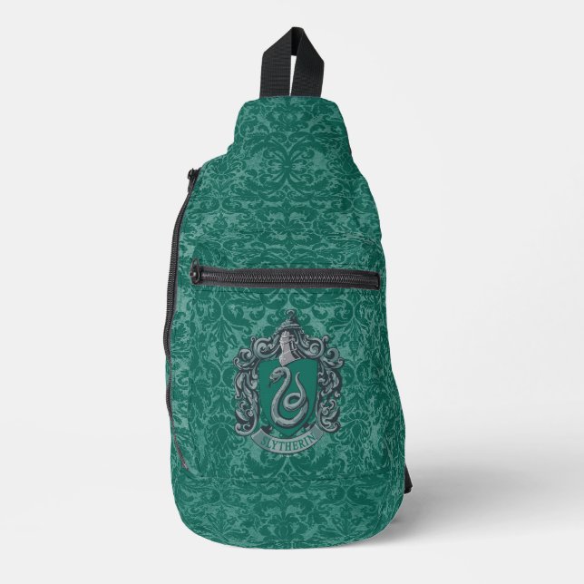 Harry Potter | Slytherin Wappen Green Crossbody Bag (Vorderseite)