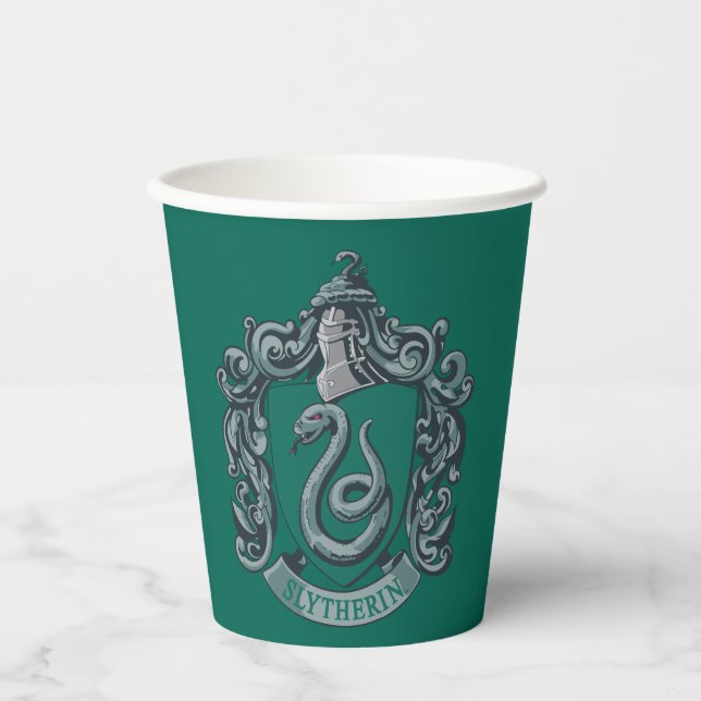 Harry Potter | Slytherin Wappen Green Pappbecher (Vorderseite)