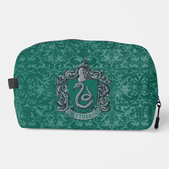 Harry Potter | Slytherin Wappen Grün Waschbeutel (Vorderseite)