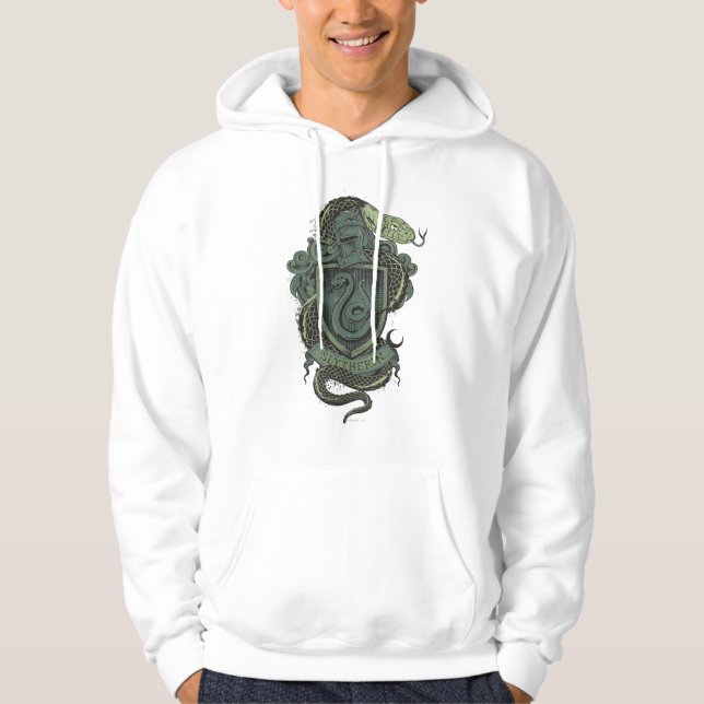 Harry Potter | Slytherin-Wappen Hoodie (Vorderseite)