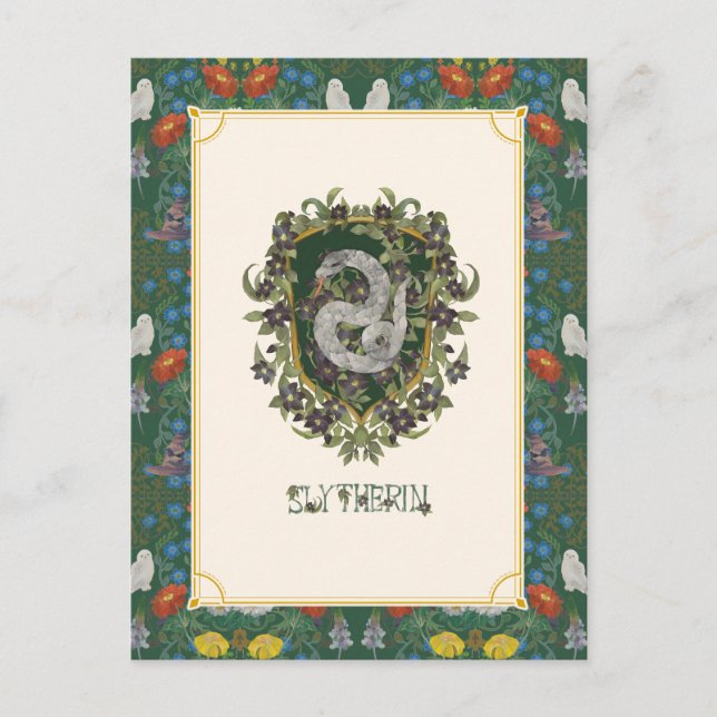 HARRY POTTER™ | SLYTHERIN™ Wappen Postkarte (Vorderseite)
