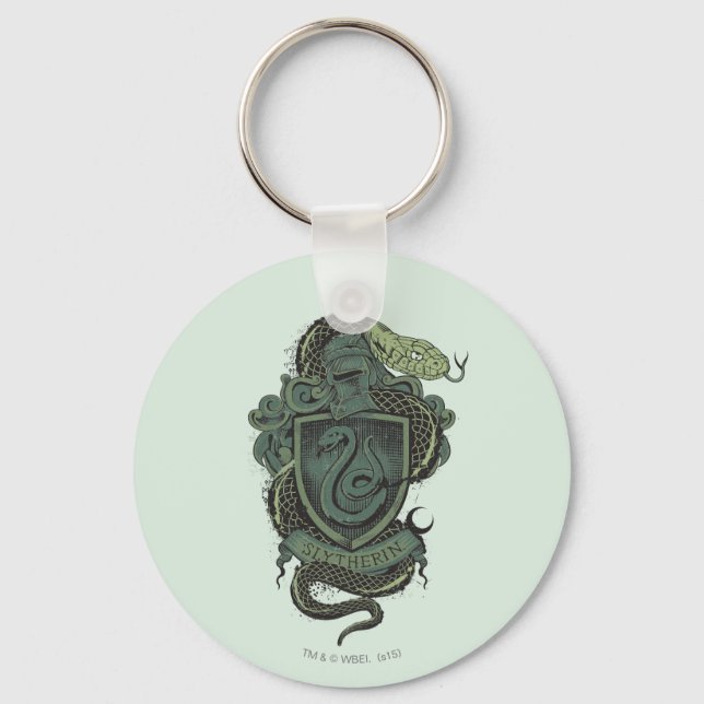 Harry Potter | Slytherin-Wappen Schlüsselanhänger (Vorderseite)