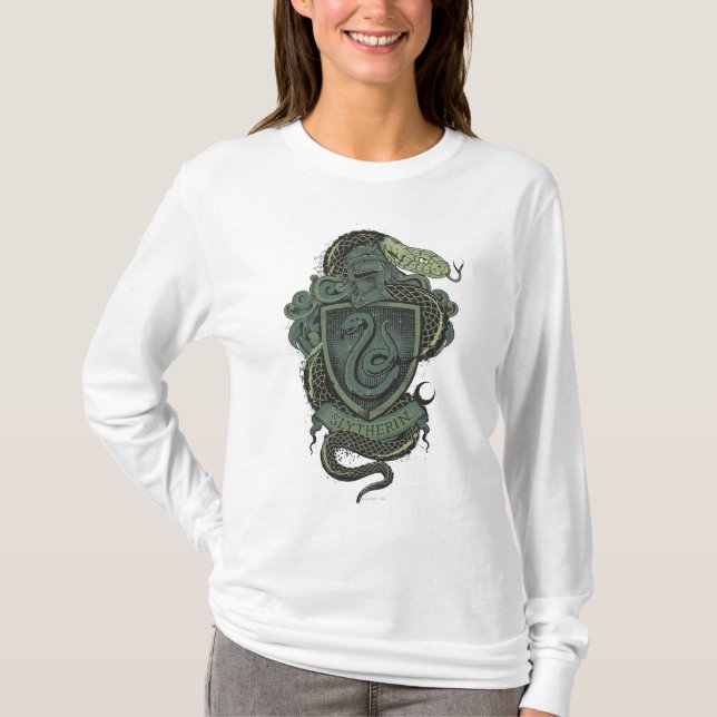 Harry Potter | Slytherin-Wappen T-Shirt (Vorderseite)