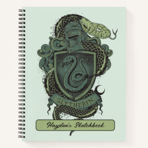 Harry Potter   Slytherin-Wappenzeichnung Notizbuch
