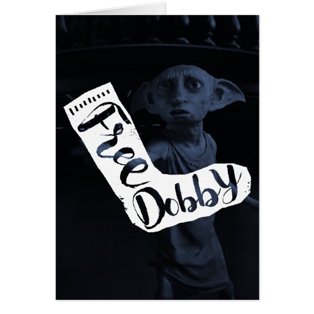 Harry Potter | Socken Typografie "Free Dobby" (Vorne)