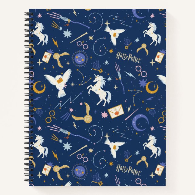 HARRY POTTER™ Sommer-Sonnenwende-Icon-Muster Notizbuch (Vorderseite)