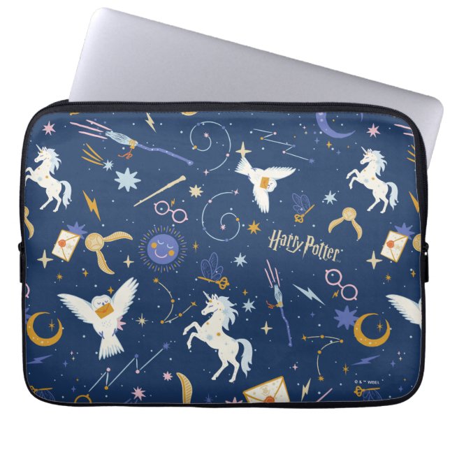 HARRY POTTER™ Sommersonnenwende-Icon-Muster Laptopschutzhülle (Vorderseite)