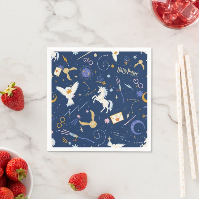 HARRY POTTER™ Sommersonnenwende-Icon-Muster Serviette (Beispiel)