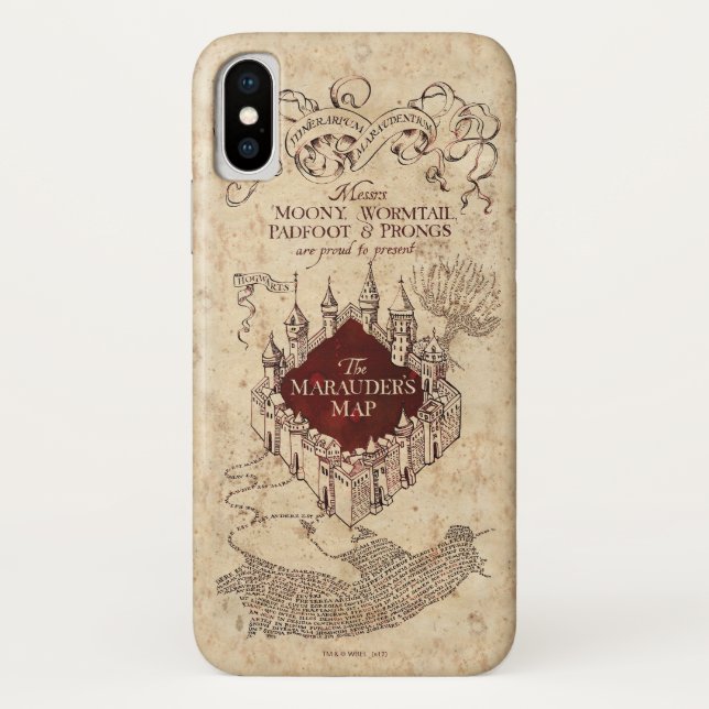 Harry Potter Spell | Marauder’s Map Case-Mate iPhone Hülle (Rückseite)