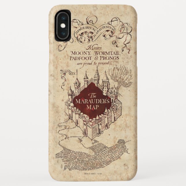 Harry Potter Spell | Marauder’s Map Case-Mate iPhone Hülle (Rückseite)