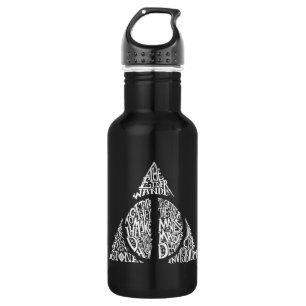 Harry Potter Spell TOTHLY HALLOWS Typografy Gr Trinkflasche