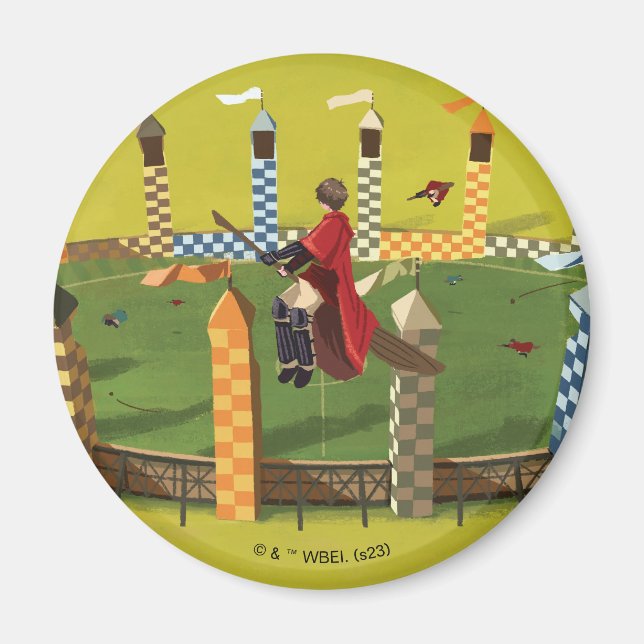 HARRY POTTER™ Suche nach dem goldenen Schnabel Magnet (Vorne)