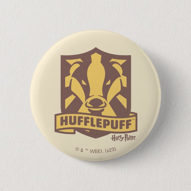 HARRY POTTER™ | Summer Magic HUFFLEPUFF™ Wappen Button (Vorderseite)