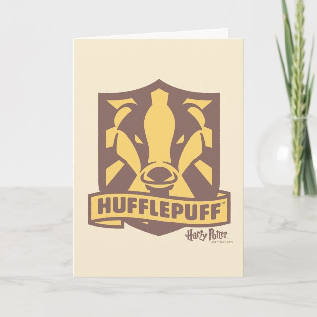 HARRY POTTER™ | Summer Magic HUFFLEPUFF™ Wappen Karte (Vorderseite)