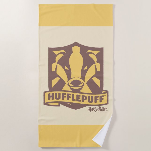HARRY POTTER™ | Summer Magic HUFFLEPUFF™ Wappen Strandtuch (Vorderseite)