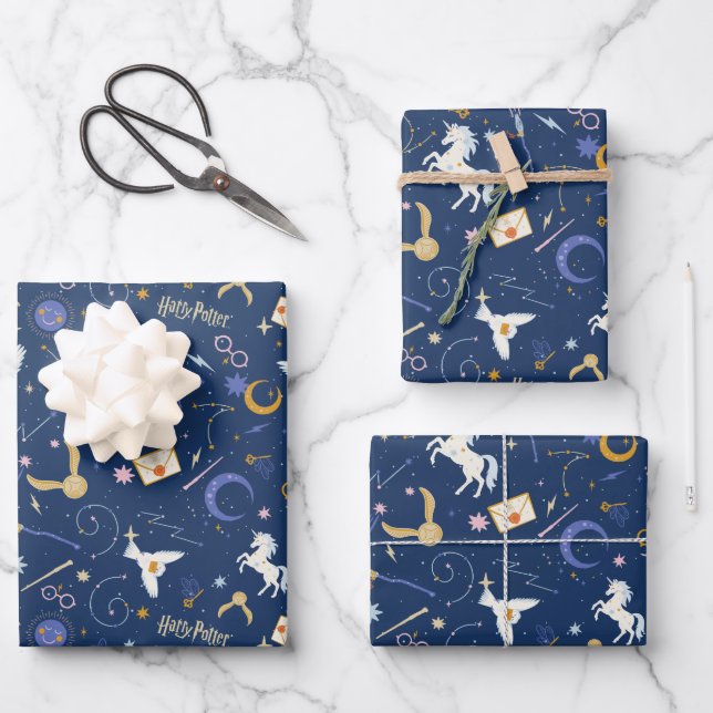 HARRY POTTER™ Summer Solstice Icon Pattern Geschenkpapier Set (Vorderseite)