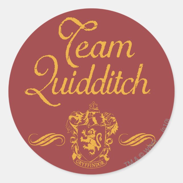 Harry Potter | Team QUIDDITCH™ Runder Aufkleber (Vorderseite)