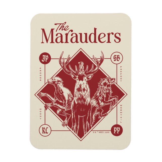 HARRY POTTER™ The Marauders Animagus Graphic Magnet (Vertikal)