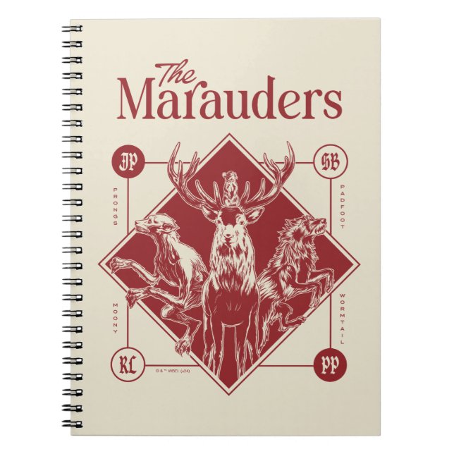 HARRY POTTER™ The Marauders Animagus Graphic Notizblock (Vorderseite)