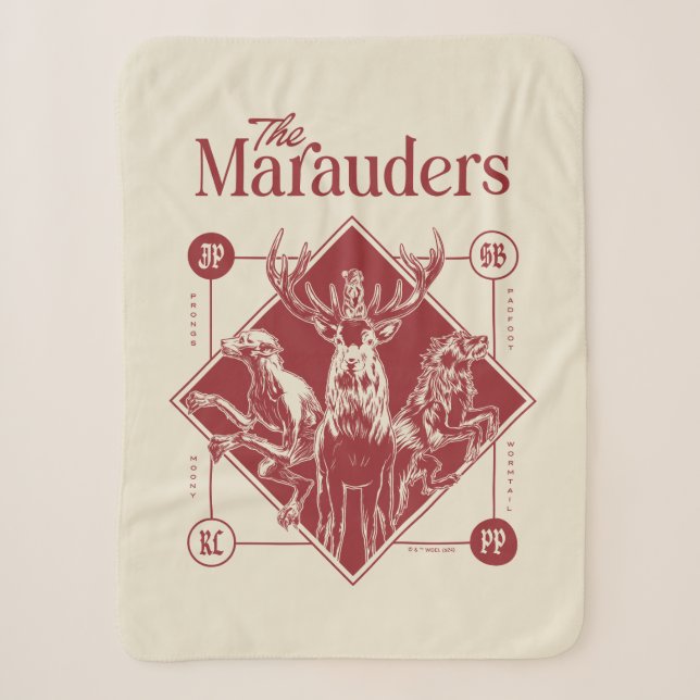HARRY POTTER™ The Marauders Animagus Graphic Sherpadecke (Vorderseite)