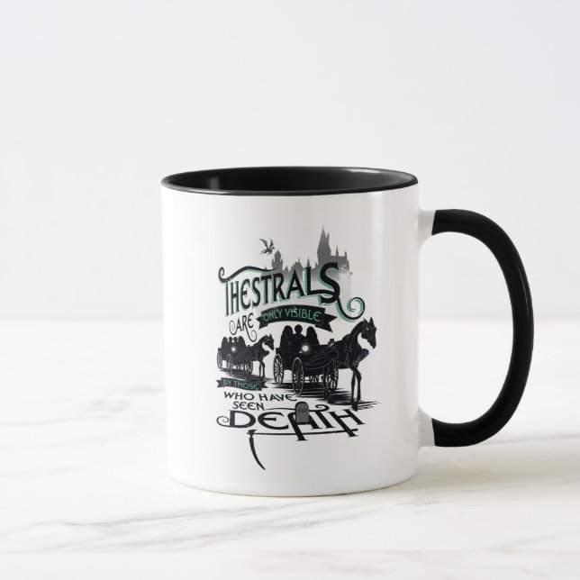 Harry Potter | Thestrals-Typografie-Grafik Tasse (Rechts)