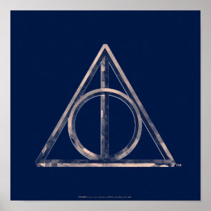 Harry Potter   Todesrelikte Wasserfarbe Poster