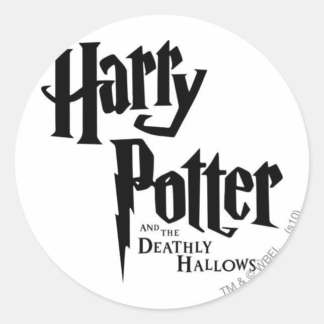 Harry Potter und das Deathly Hallow Logo 2 Runder Aufkleber (Vorderseite)