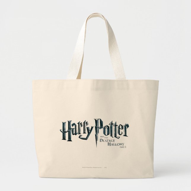 Harry Potter und der Todesrelikt-Logo 1 2 Jumbo Stoffbeutel (Vorne)