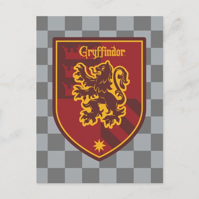 Harry Potter | Wappen des Gryffindor-Hauses Postkarte (Vorderseite)