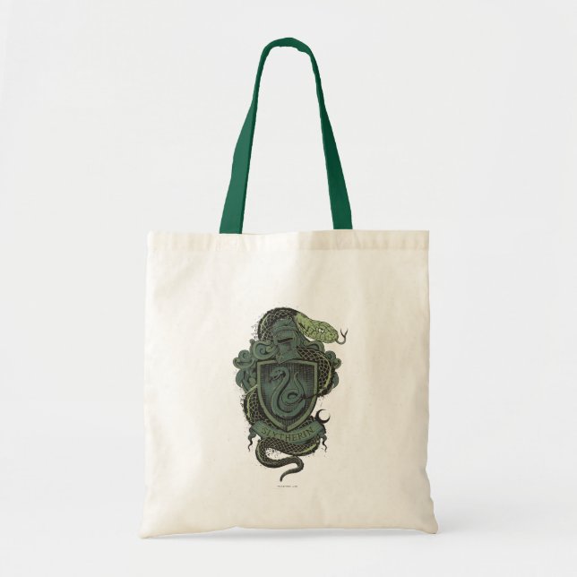 Harry Potter  | Wappen von Slytherin Tragetasche (Vorne)