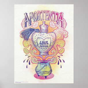 Harry-Potter-Zauber   Amortentia-Liebestrankflasch Poster