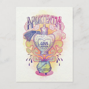 Harry-Potter-Zauber   Amortentia-Liebestrankflasch Postkarte