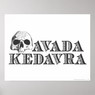 Harry-Potter-Zauber   Avada Kedavra Poster