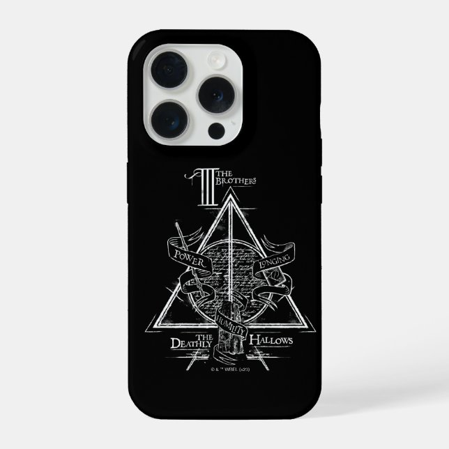 Harry Potter-Zauber | DEATHLY HALLOWS Grafik iPhone 15 Pro Hülle (Rückseite)
