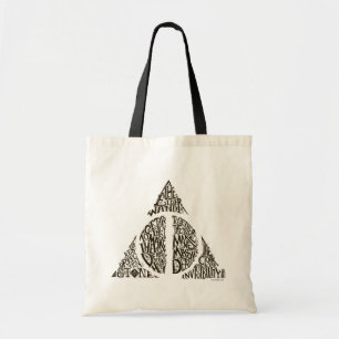 Harry Potter Zauber   DEATHLY HALLOWS Typografie G Tragetasche