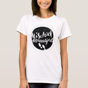 Harry Potter   Zauber der Marauderkarte Typografie T-Shirt