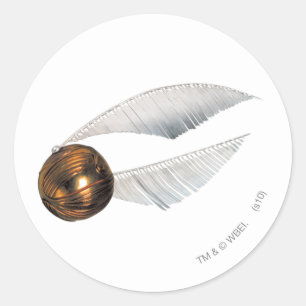 Harry-Potter-Zauber   Goldener Snitch Runder Aufkleber